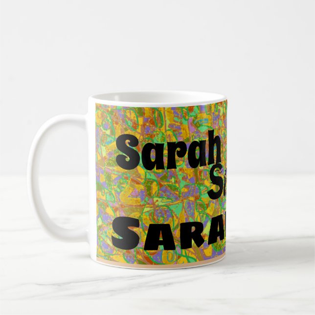 Taza De Café sarah del arte abstracto de Orphan Black, fuentes  (Izquierda)