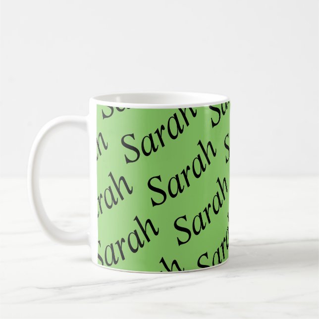 Taza De Café Sarah del negro del huérfano de la demostración (Izquierda)