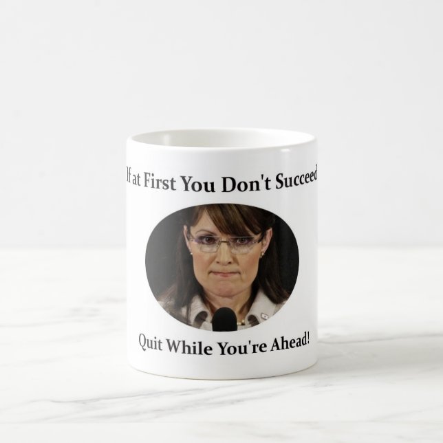 Taza De Café Sarah Palin dimite (Centro)