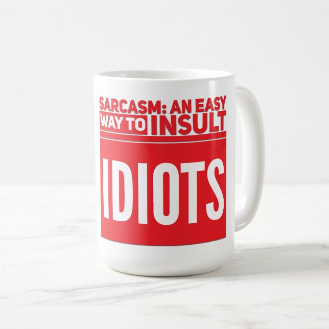 Taza De Café Sarcasm Classic Mug (Anverso derecho)