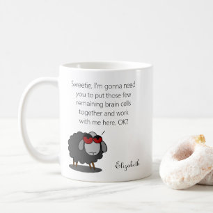 Taza De Café Sarcasmo Personalizado Gracioso Células Cerebrales