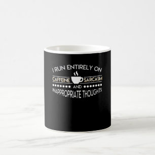 Taza De Café Sarcasmo totalmente corrido amante del cafeína de