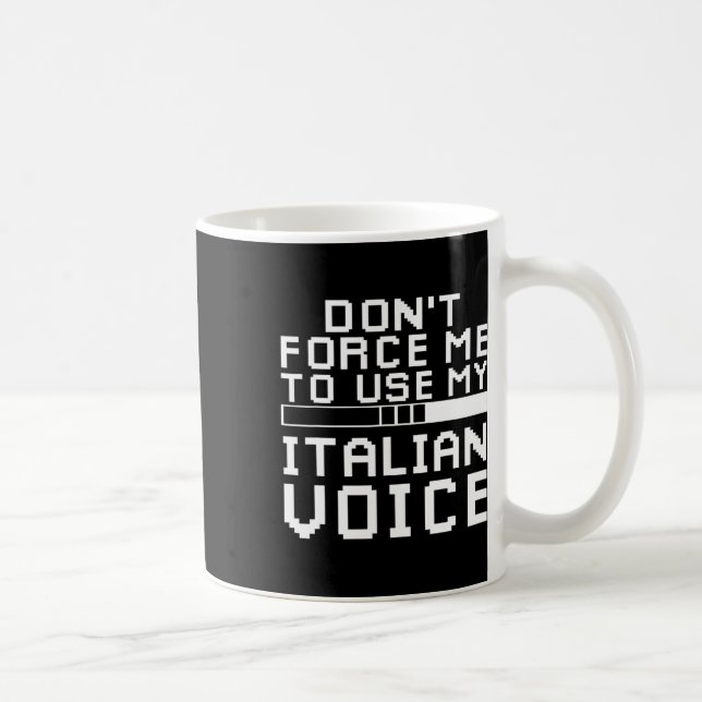 Taza De Café Sarcastic Italian Gamer Italian Sarcasm Gaming  (Derecha)