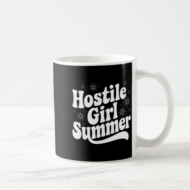 Taza De Café Sarcastic Quote Retro Saying Hostile Girl Summer B (Derecha)