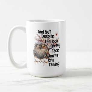 Taza de café sarcástica divertida