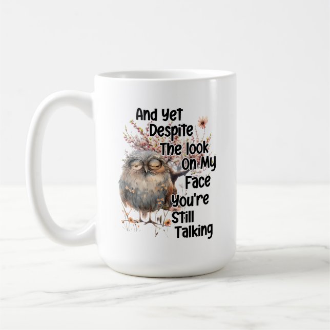 Taza de café sarcástica divertida (Izquierda)