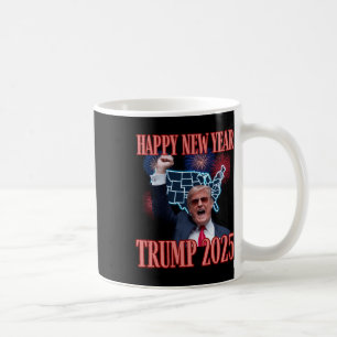 Taza De Café Sarcástico Trump Feliz Año Nuevo 2025 47º presiden