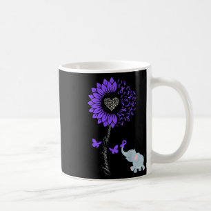 Taza De Café Sarcoidosis Sensibilización Elefante de girasol Ma