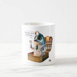 Taza De Café Sardina Salada Doctor Pescado-iciano Arte de Juego