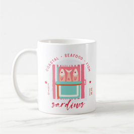 Taza De Café Sardinas Costeras al Estilo Italiano