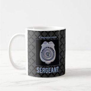 Taza De Café Sargento del Departamento de Policía: Felicitacio