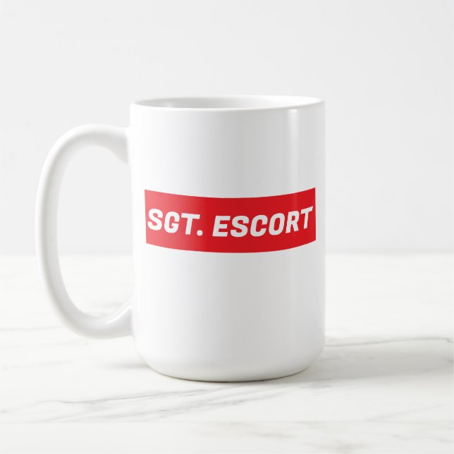 Taza De Café Sargento Escort (Izquierda)