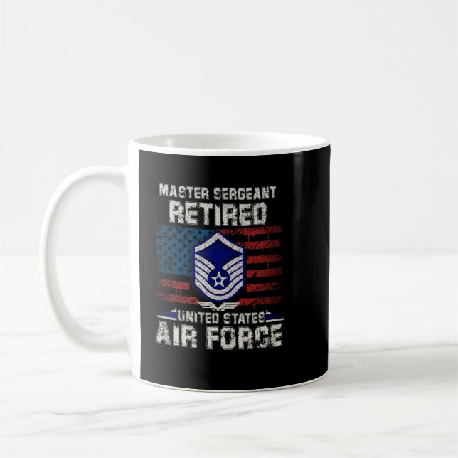 Taza De Café Sargento Mayor Retirado Retirador Militar de la Fu (Izquierda)