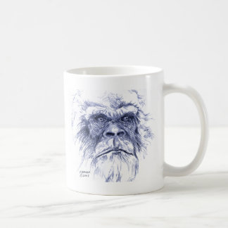 Taza De Café Sasquatch azul grande