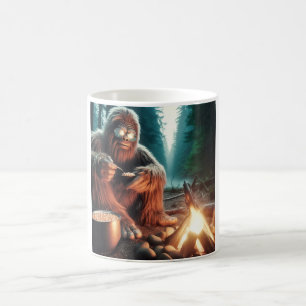 Taza De Café Sasquatch en el Fogón