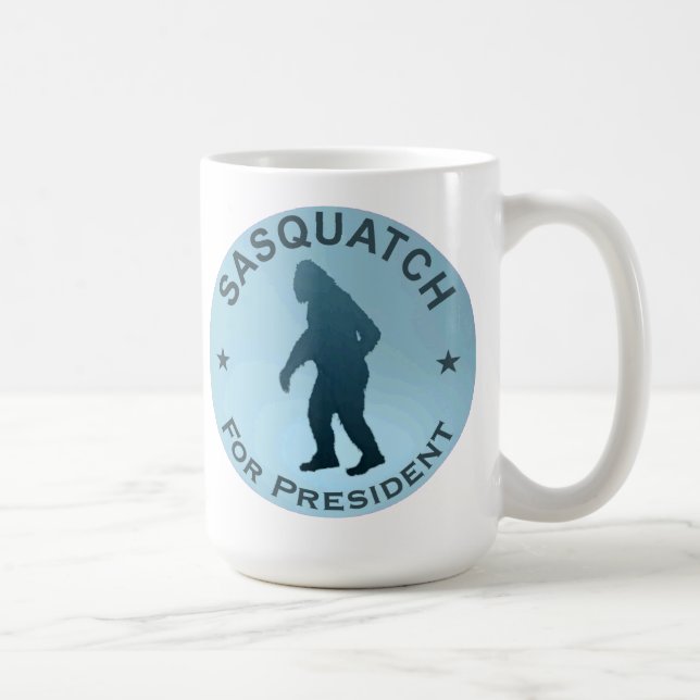 Taza De Café Sasquatch Para Presidente (Derecha)