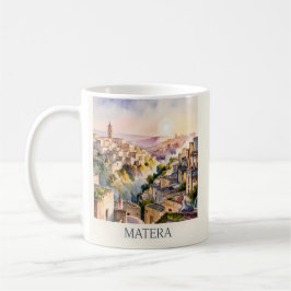 Taza De Café Sassi di Matera Travel Italy Cave City Watercolor