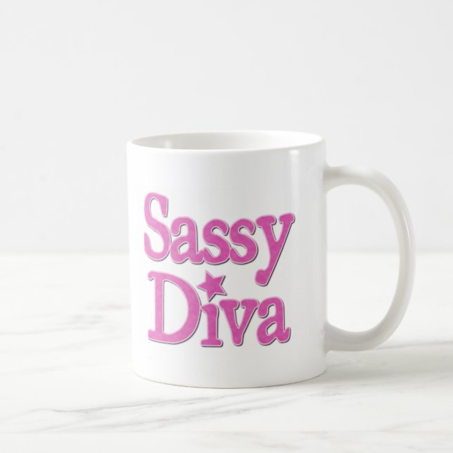 Taza De Café Sassy Diva (Derecha)