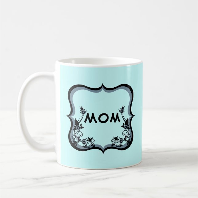 Taza De Café Sassy Floral Personalizable Mom Mug (Izquierda)