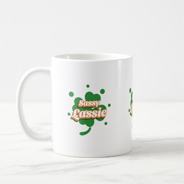 Taza De Café SASSY LASSIE San Patrick's Day (Izquierda)