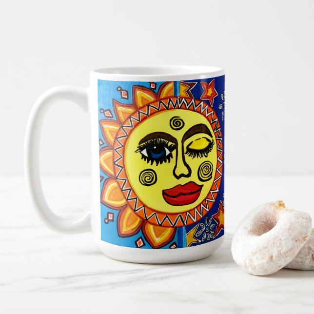 Taza De Café Sassy Sun coffee mug (Con donut)