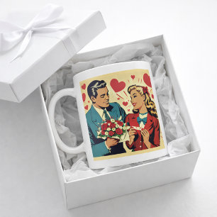 Taza De Café Sassy Vintage Día de San Valentín
