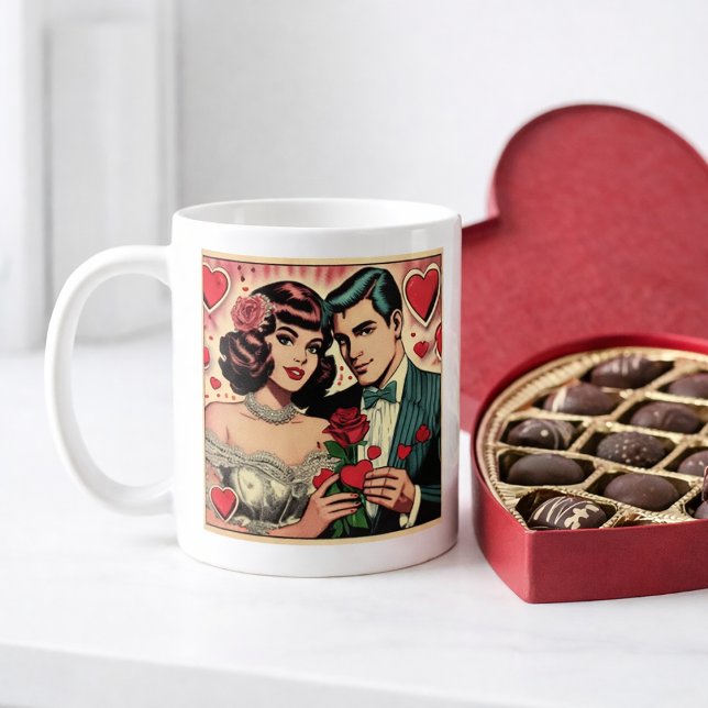 Taza De Café Sassy Vintage Valentine (Subido por el creador)
