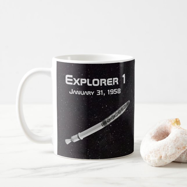 Taza De Café Satélite Explorer 1 (Con donut)