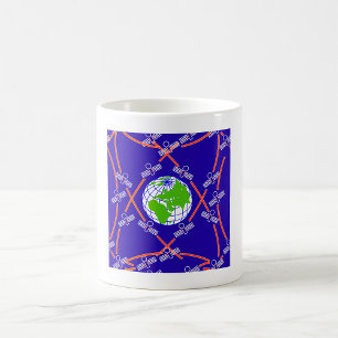 Taza De Café Satélites orbitando la Tierra