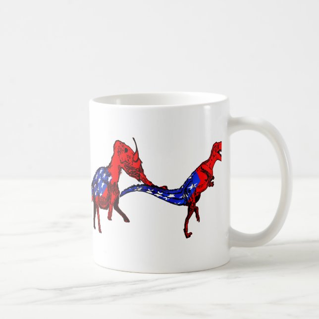 Taza De Café Sátira Anti-Republicana de la evolución Anti-GOP (Derecha)