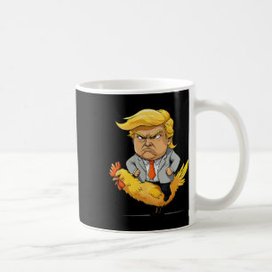 Taza De Café Sátira de Trump Chicken Jockey - Humor Político Di