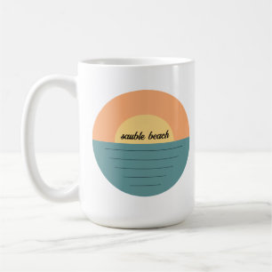 Taza De Café Sauble Beach Ontario Canada Retro Lake beach sun