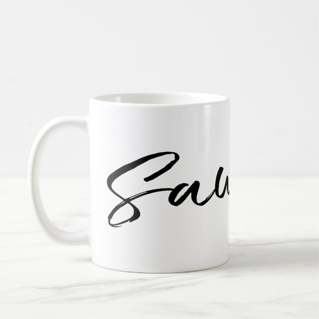 Taza De Café Saudade Black (Izquierda)
