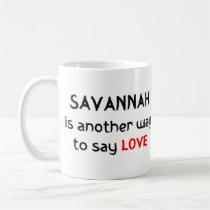 Taza De Café savannah love coffee mug