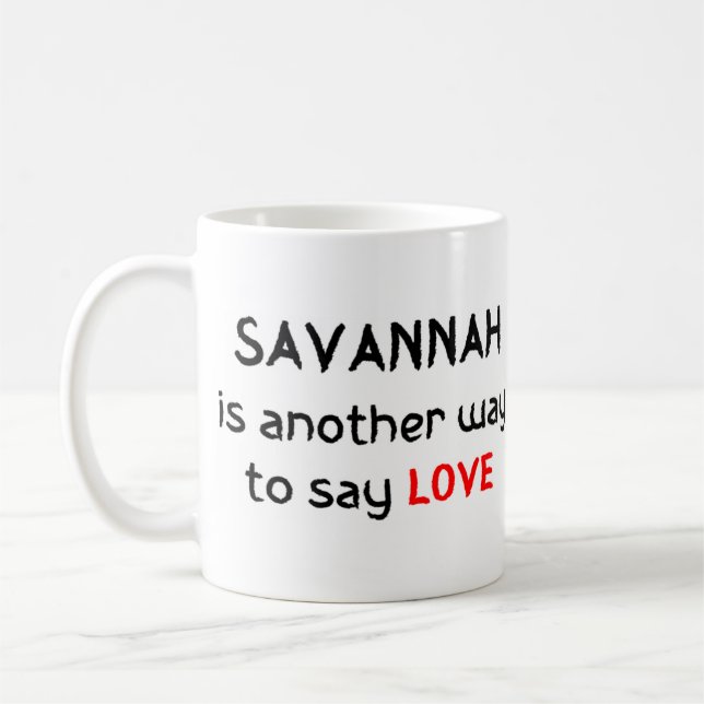 Taza De Café savannah love coffee mug (Izquierda)