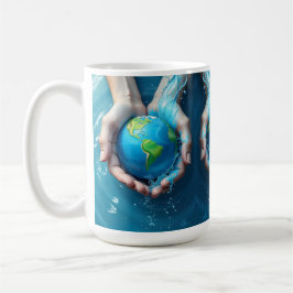 Taza De Café “Save the Earth Water Planet Mug 