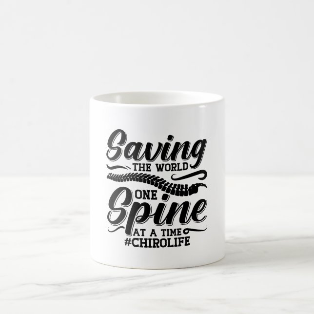 Taza De Café Saving The World Spine Chiropractic Chiropractor (Centro)