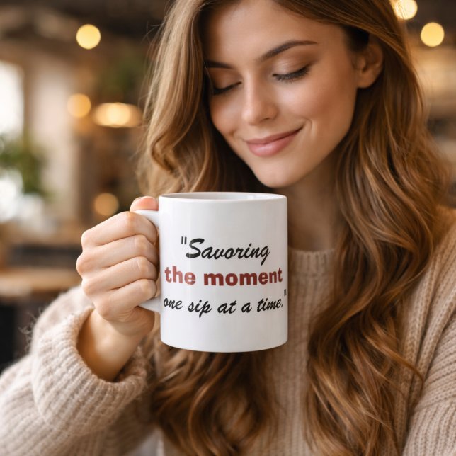 Taza De Café Savoring the moment, one sip at a time. (Subido por el creador)