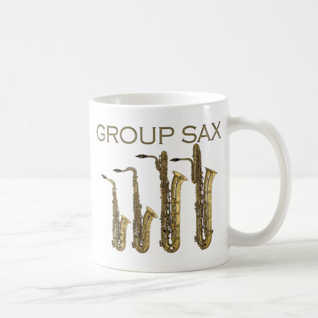Taza De Café Saxofón del grupo (Derecha)
