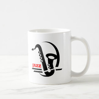 Taza De Café Saxofón del jazz