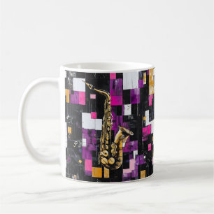 Taza De Café Saxofón moderno