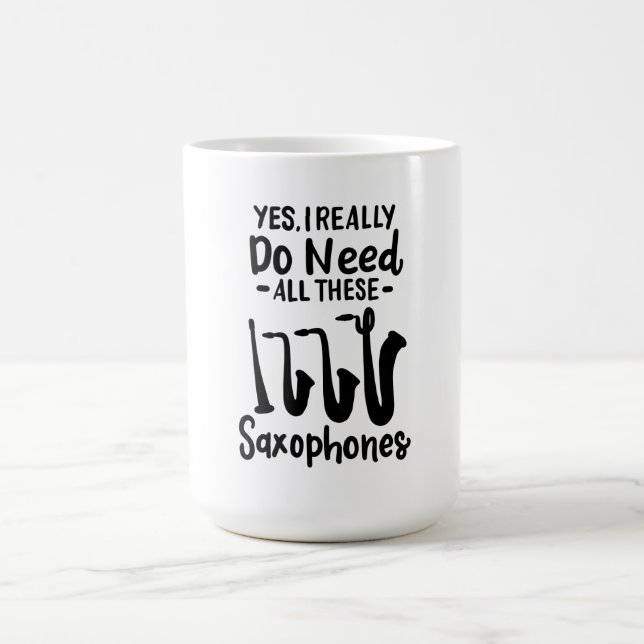 Taza De Café Saxofón - Tipos saxofónicos (Centro)