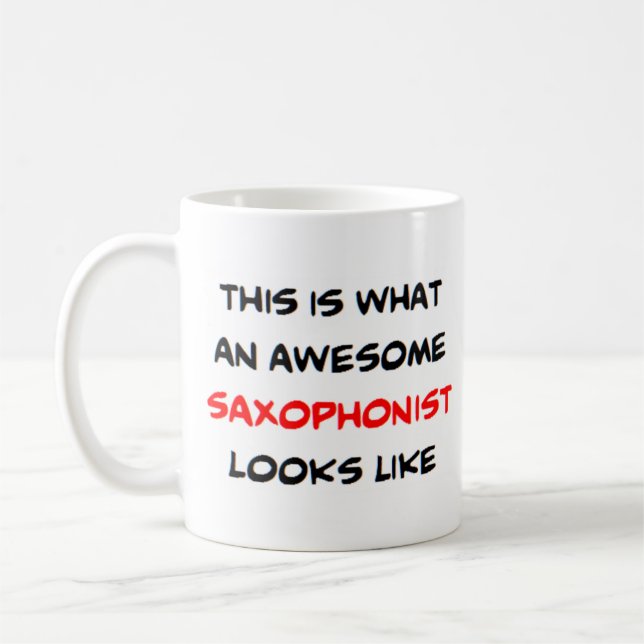 Taza De Café saxofonista, impresionante (Izquierda)