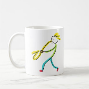 Taza De Café Saxofonista Stickman