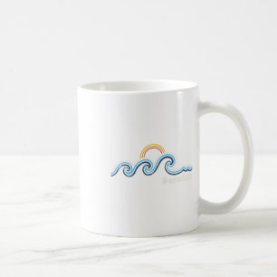 Taza De Café Sayulita México Olas de Surf Playa de Atardecer Vi