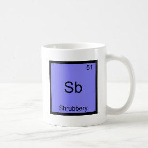 Taza De Café Sb - camiseta divertida del símbolo del elemento