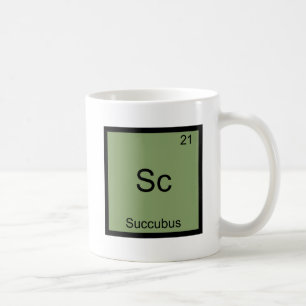 Taza De Café Sc - Camiseta divertida del símbolo del elemento q