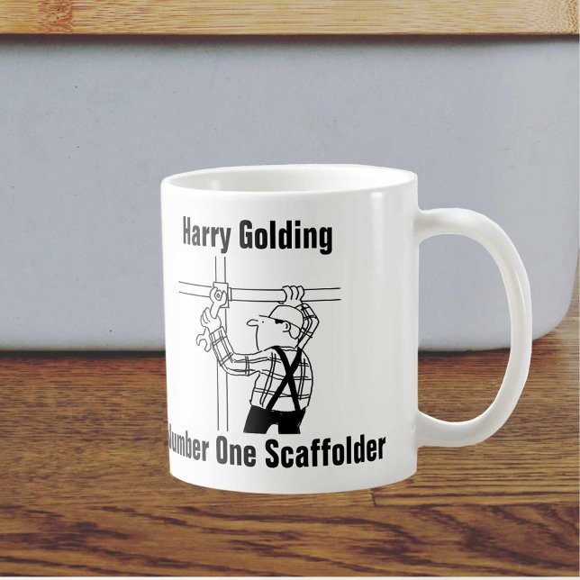 Taza De Café Scaffolder Personalizado Mug to Add Name (Subido por el creador)