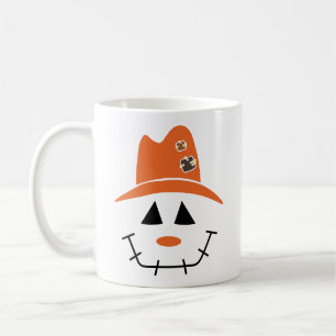 Taza De Café Scarecrow Faces Fall Coffee Mug