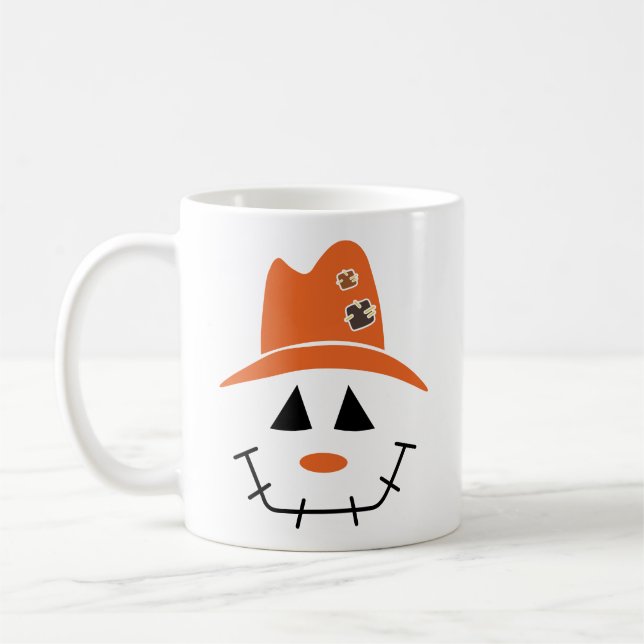 Taza De Café Scarecrow Faces Fall Coffee Mug (Izquierda)
